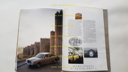 Rolls-Royce Silver Spur Silver Spirit Corniche 1987 depliant originale italiano