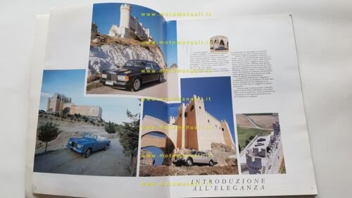 Rolls-Royce Silver Spur Silver Spirit Corniche 1987 depliant originale italiano