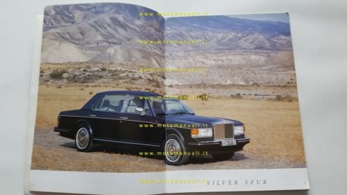 Rolls-Royce Silver Spur Silver Spirit Corniche 1987 depliant originale italiano