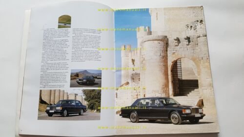 Rolls-Royce Silver Spur Silver Spirit Corniche 1987 depliant originale italiano