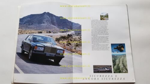 Rolls-Royce Silver Spur Silver Spirit Corniche 1987 depliant originale italiano