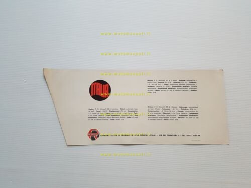 Romeo 50 Italia depliant originale italiano anni 70