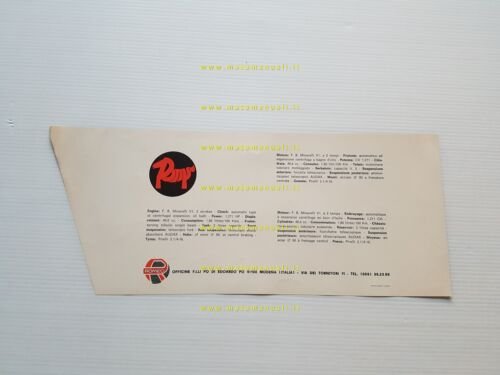 Romeo 50 Pony depliant originale italiano anni 70