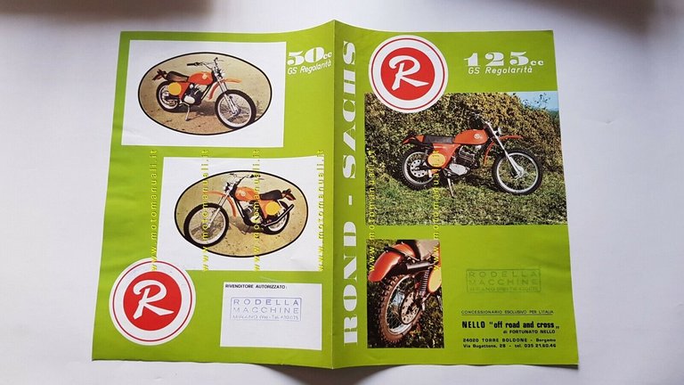Rond - Sachs 50 - 125 regolarità enduro depliant originale …