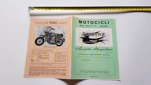 Rondine Copeta 50 Muletto - Lo Speedy 1970 depliant originale …