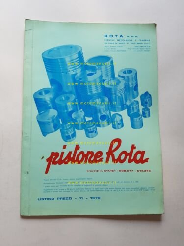 Rota Pistoni catalogo generale moto ciclomotori 1979 originale
