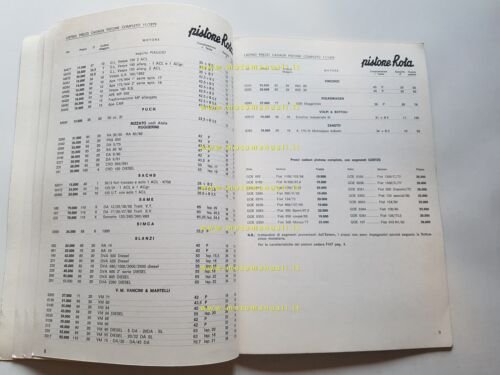 Rota Pistoni catalogo generale moto ciclomotori 1979 originale