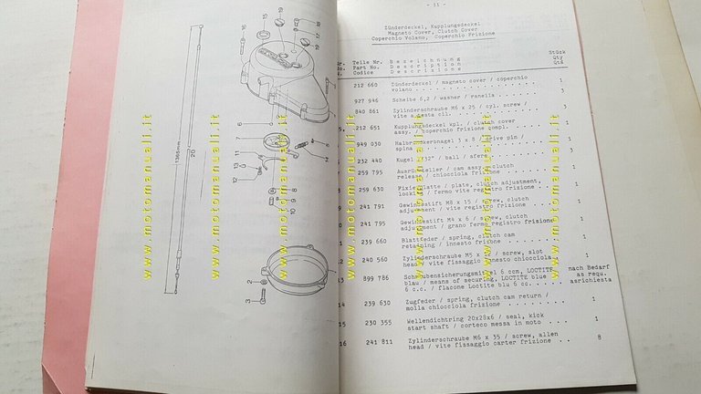ROTAX 126 GS-MC 1982 catalogo ricambi MOTORE originale Engine Parta …