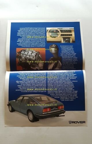 ROVER 2400 SD Turbo 1982 depliant italiano originale car brochure