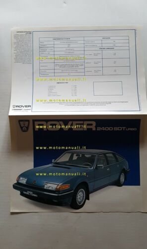 ROVER 2400 SD Turbo 1982 depliant italiano originale car brochure