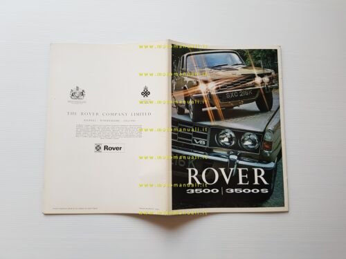 Rover 3500 - 3500 S 1971-72 depliant pubblicitario originale italiano