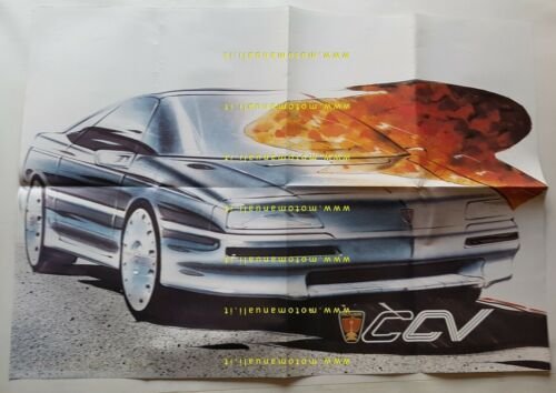Rover CCV prototipo 1986 depliant poster originale auto italiano