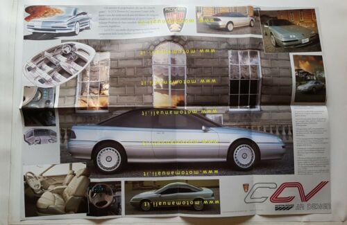 Rover CCV prototipo 1986 depliant poster originale auto italiano