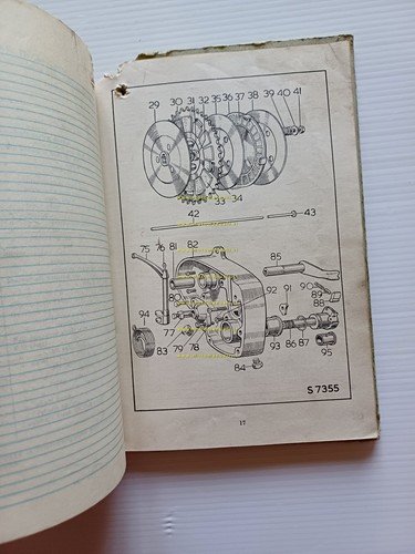 Royal Enfield 250 Clipper 1954-55 catalogo ricambi Inglese originale