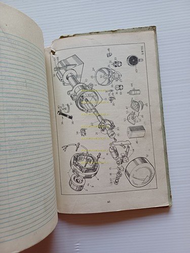 Royal Enfield 250 Clipper 1954-55 catalogo ricambi Inglese originale