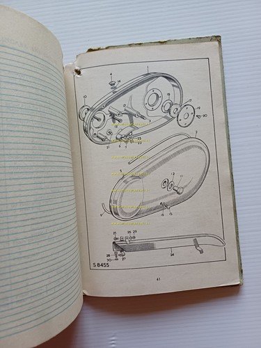 Royal Enfield 250 Clipper 1954-55 catalogo ricambi Inglese originale