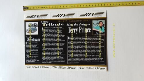 RTV Vincent Australia 1998 depliant originale moto brochure
