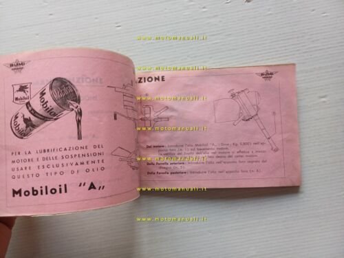 RUMI 125 Lusso Turismo anni 50 manuale uso manutenzione libretto …