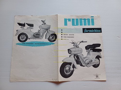 RUMI Formichino 125 depliant originale italiano
