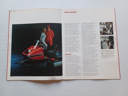 RUPP minimoto USA Annual Report 1970 depliant originale inglese