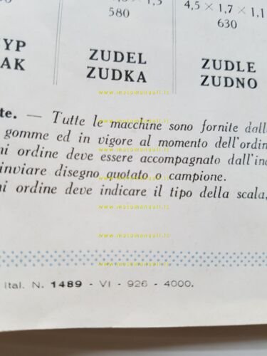 S.I.M. Autocarri Autopompe Pompieri 1926 depliant italiano originale