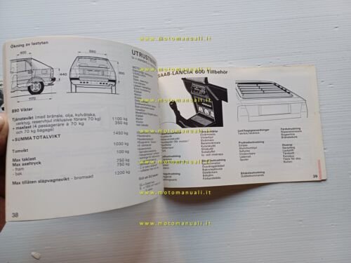 SAAB - Lancia 600 (Delta) 1980 manuale uso manutenzione originale …