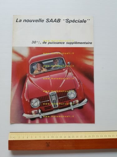 Saab 850 Speciale 1966 depliant originale francese