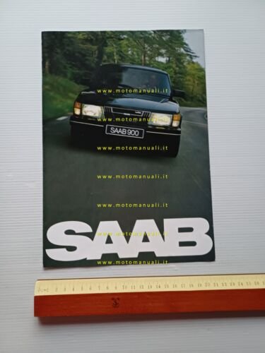 Saab 900 TURBO 1981 depliant poster italiano originale