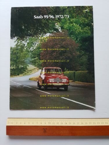Saab 95 - 96 1972-73 depliant originale inglese