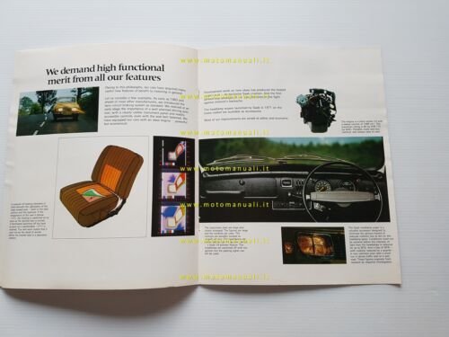 Saab 95 - 96 1972-73 depliant originale inglese