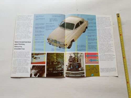 Saab 96 - 95 V4 1969 depliant ITALIANO originale auto …
