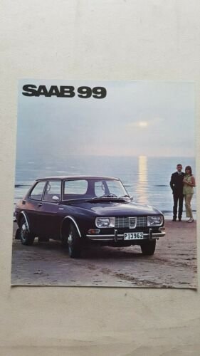 Saab 99 1968 depliant ENGLISH TEXT originale auto brochure