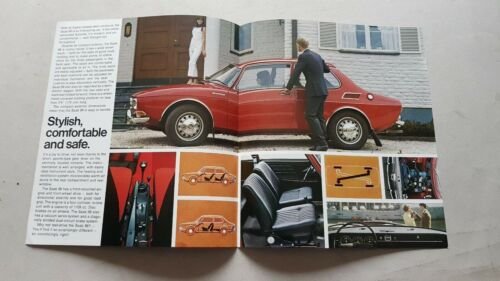 Saab 99 1968 depliant ENGLISH TEXT originale auto brochure