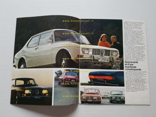 Saab 99 1968 depliant originale francese
