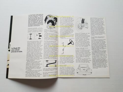 Saab 99 1968 depliant originale francese