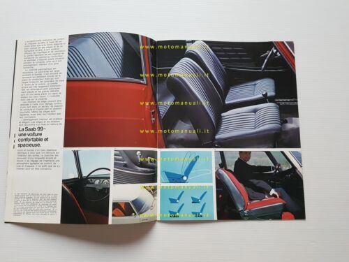 Saab 99 1968 depliant originale francese