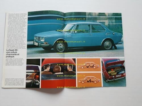 Saab 99 1968 depliant originale francese