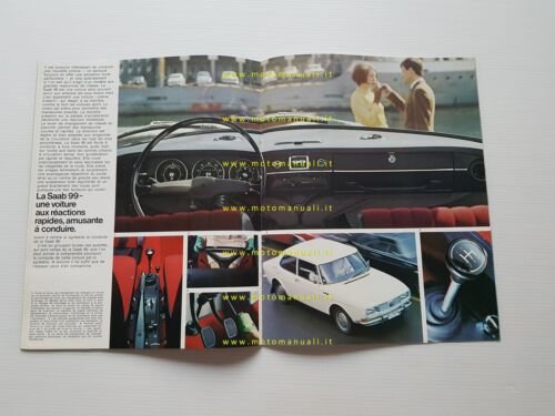 Saab 99 1968 depliant originale francese