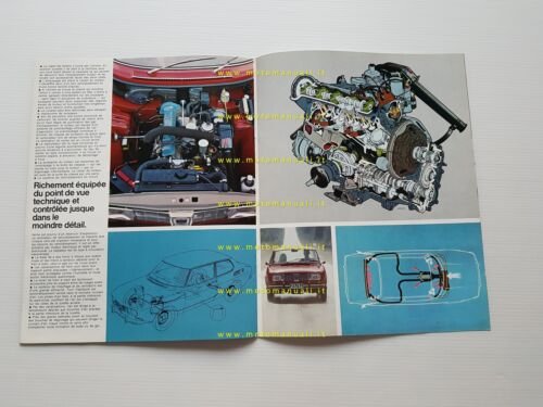 Saab 99 1968 depliant originale francese