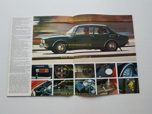 Saab 99 1968 depliant originale francese