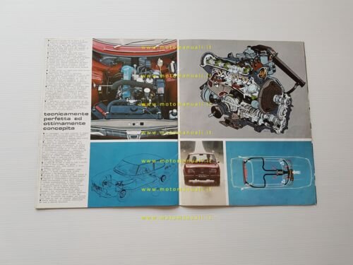 SAAB 99 1968 depliant pubblicitario originale italiano