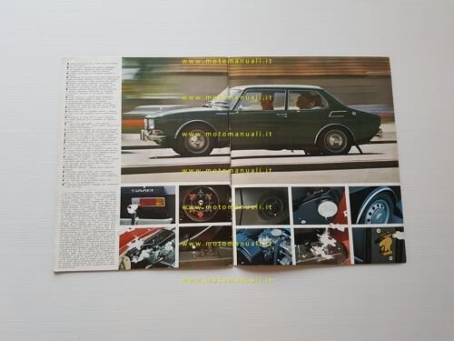 SAAB 99 1968 depliant pubblicitario originale italiano