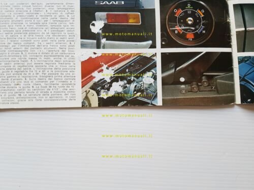 SAAB 99 1968 depliant pubblicitario originale italiano