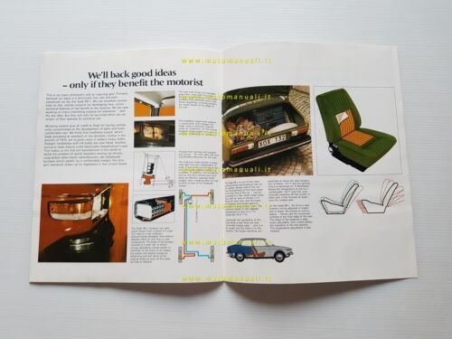 Saab 99 L 1972-73 depliant originale inglese