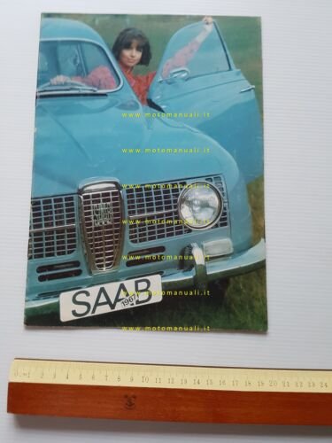Saab produzione modelli 1967 depliant originale italiano