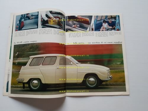 Saab produzione modelli 1967 depliant originale italiano