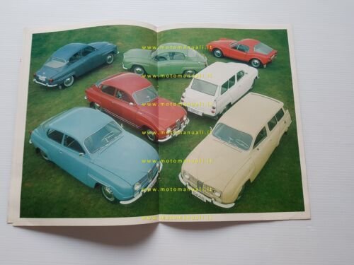 Saab produzione modelli 1967 depliant originale italiano