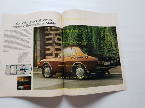 Saab produzione modelli 1972-73 depliant originale inglese