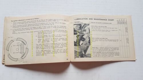 Sachs 100-125 5A 1971 manuale uso originale inglese owner's manual