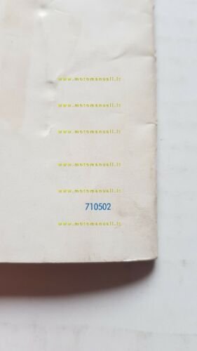 Sachs 100-125 5A 1971 manuale uso originale inglese owner's manual